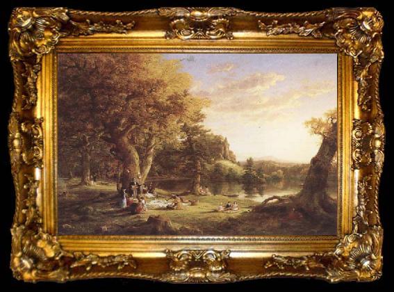 framed  Thomas Cole The Pic-Nic, ta009-2